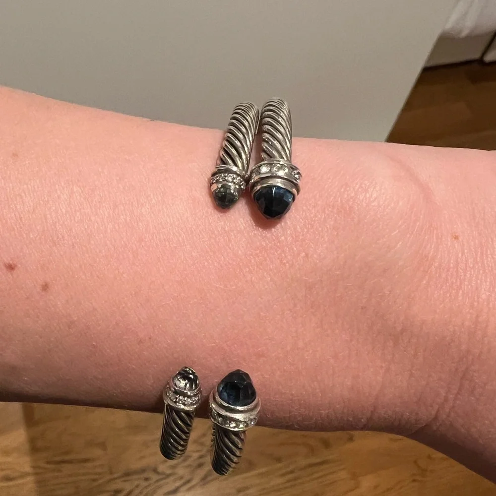 David Yurman Cable Bracelet
Sterling Silver, Prasiolite, Diamonds, 5mm - Picture 4 of 5